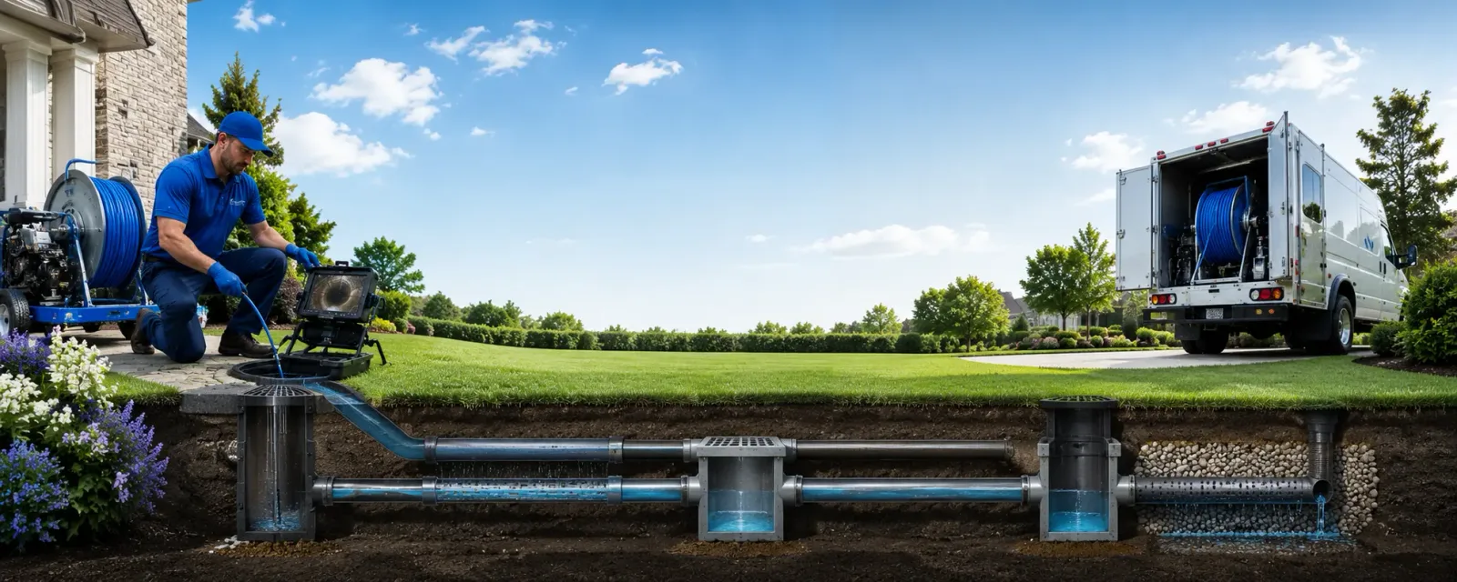 Outdoor drain cleaning information for Arlington, OH
